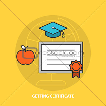 Getting certificate concept