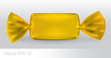 Yellow rectangular candy package