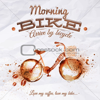Poster coffee spot bike