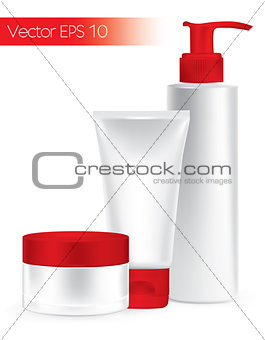 Packaging containers red color