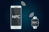 NFC concept flat icon