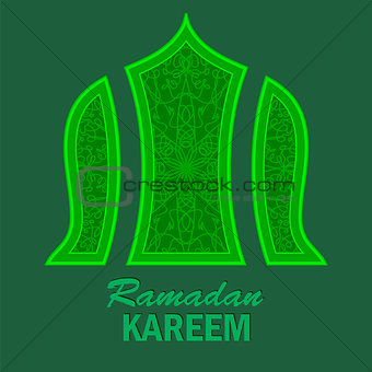Ramadan Greeting Card. Ramadan Kareem