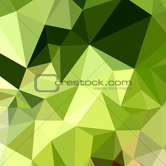 Electric Lime Green Abstract Low Polygon Background