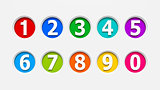 Icons numbers set #2