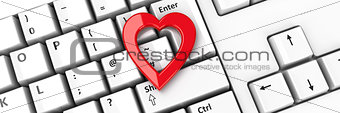 Heart icon on keyboard #2