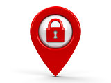 Red map pointer security