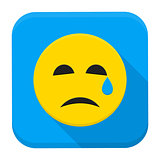 Crying Yellow Smiley Face App Icon