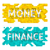 Money Finance Outline Flat Concept