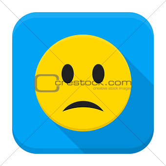 Sad Yellow Smiley App Icon