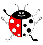 Color by example ladybird