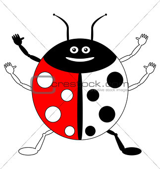 Color by example ladybird