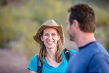 Smiling Woman on Nature Hike