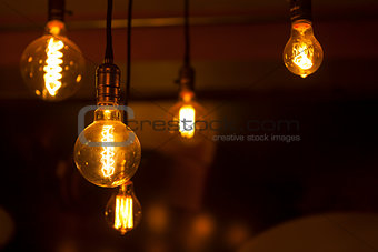 tungsten lamps , old fashion chandelier