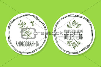 Ayurvedic Herb - Product Label with Andrographis.