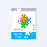 Vector brochure design template
