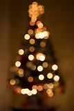 Blur Christmas tree lighting