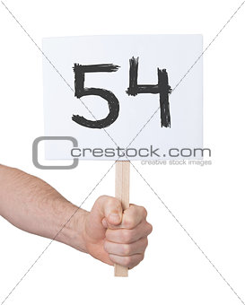 Sign with a number, 49