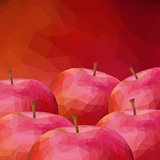 Apple Low Poly Background