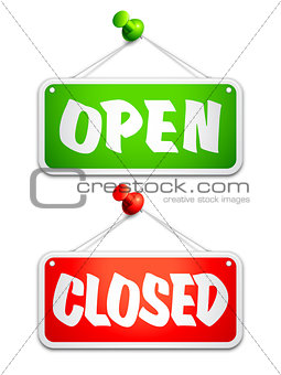 Open and Closed Door Signs