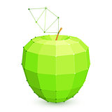 Geometric Green Apple