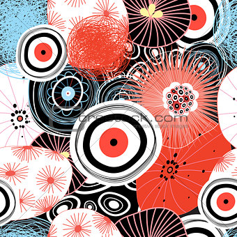 Vector abstract graphic pattern