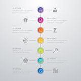 infographics timeline seven options