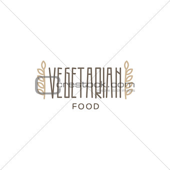 Vegetarian Food Product Label