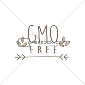 GMO Free Product Label