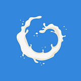 Swirl Milk Product Logo
