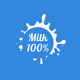 Round Splash Milk Product Logo