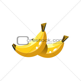 Banana Bright Color Simple Illustration
