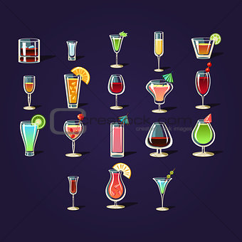 Cocktail Stickers Collection