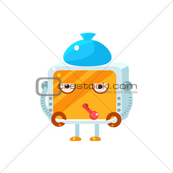 Sick Little Robot Character