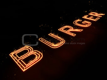 Arrows neon sign isolated on black background