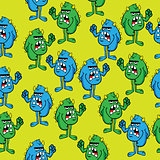 angry monster pattern