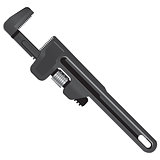 Pipe wrench for industrial work