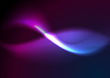 Purple and blue glow waves vector background
