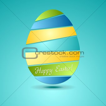 Egg abstract vector background. Easter design