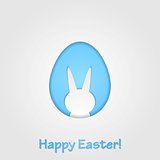 Easter egg and rabbit vector design