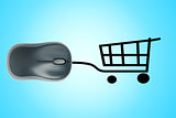 Shopping cart and computer mouse