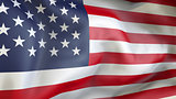 USA flag 3d illustration