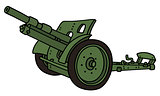 Vintage green cannon