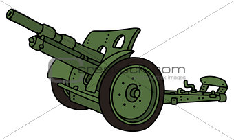 Vintage green cannon