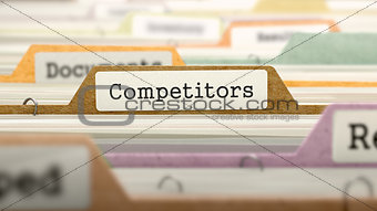 Competitors Concept on Folder Register.