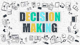 Decision Making in Multicolor. Doodle Design.
