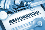 Hemorrhoid. Medical Concept.