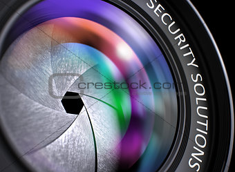 Closeup Photo Lens with Security Solutions.