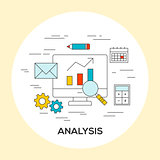 Business analysis concept illustration