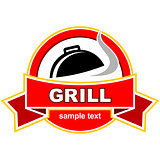 Grill label design.