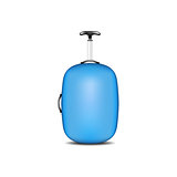 Travel suitcase in blue design
